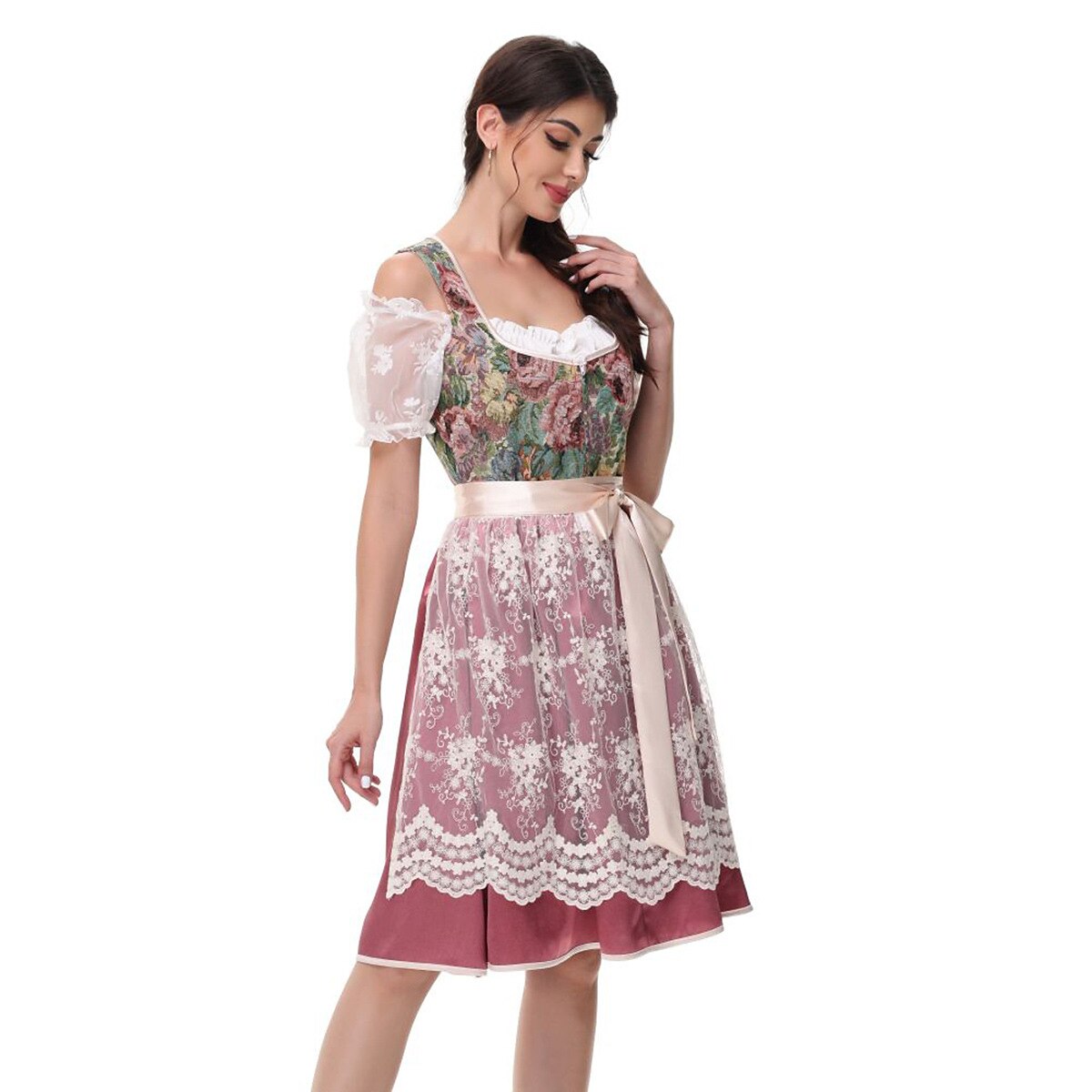 Oktoberfest Deutsches Dirndl im traditionellen Stil 4