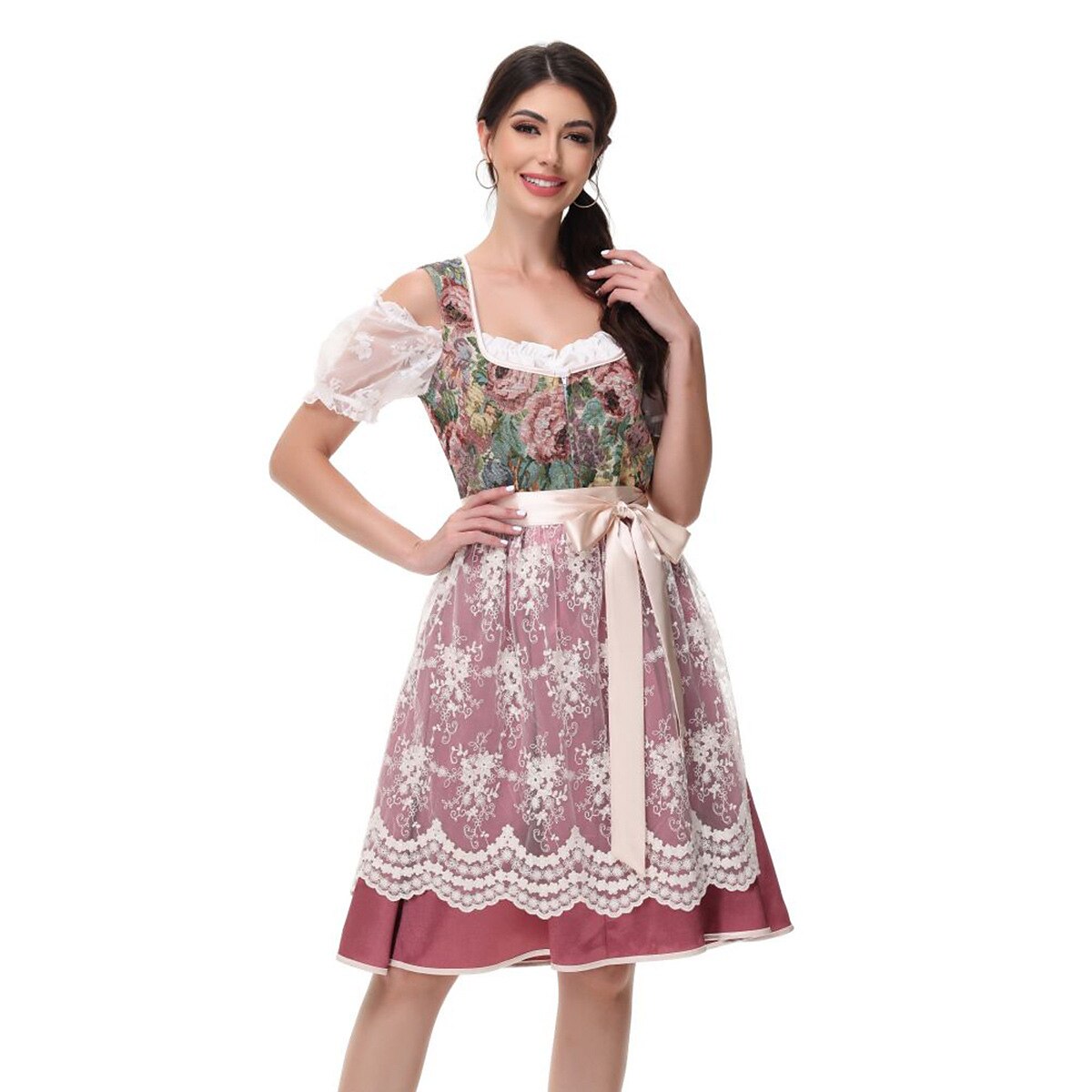 Oktoberfest Deutsches Dirndl im traditionellen Stil 6