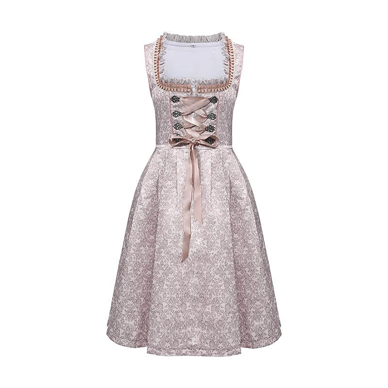 Oktoberfest Dirndl mit Spitzenbesatzschürze 6