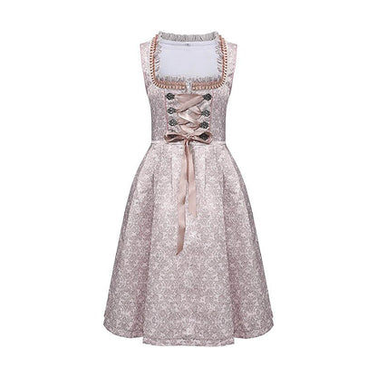 Oktoberfest Dirndl mit Spitzenbesatzschürze 6
