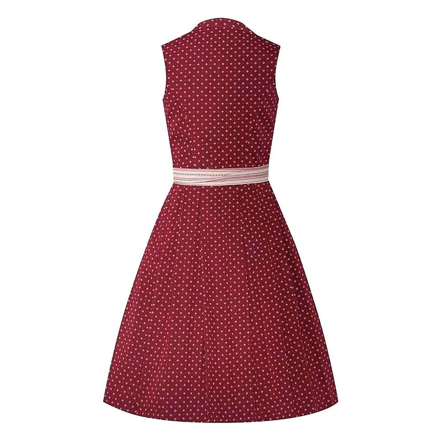 Oktoberfest Dirndl mit roten Punkten und Schürze 2