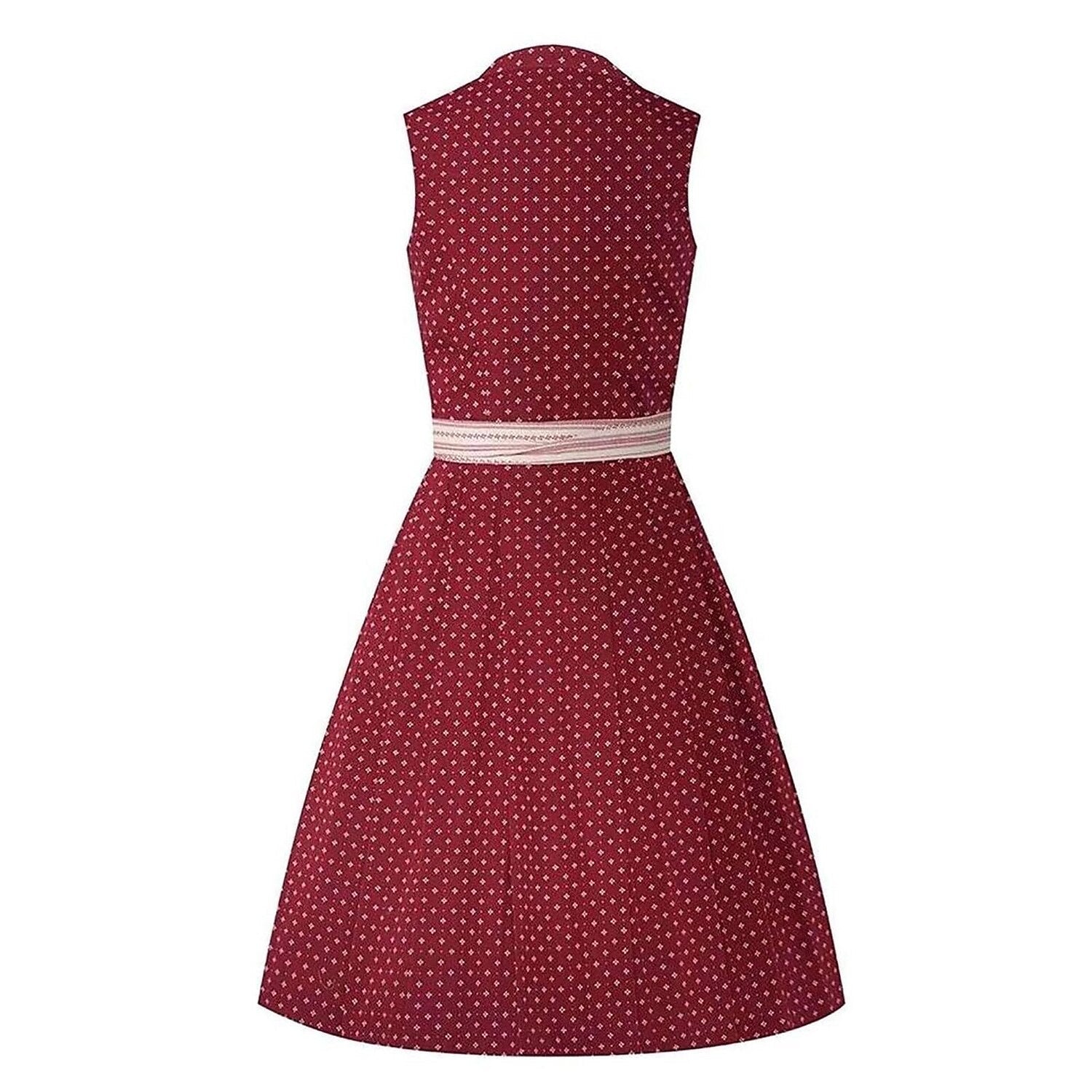 Oktoberfest Dirndl mit roten Punkten und Schürze 2