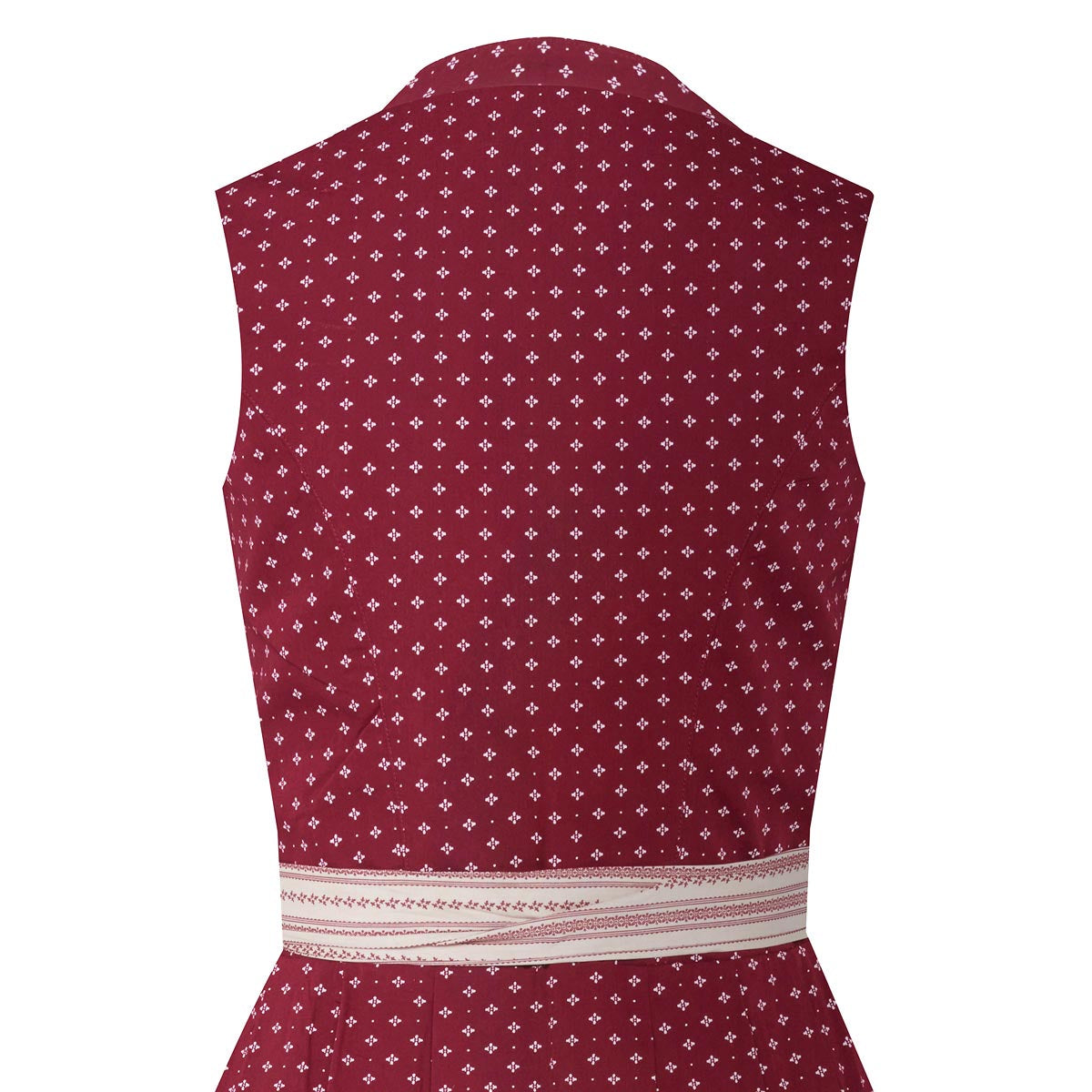 Oktoberfest Dirndl mit roten Punkten und Schürze 4