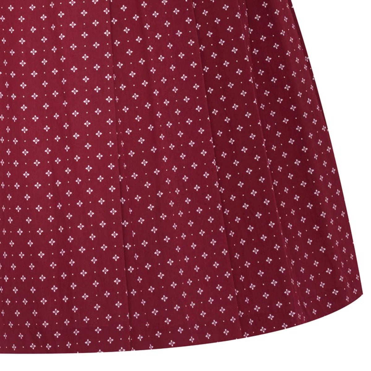 Oktoberfest Dirndl mit roten Punkten und Schürze 6