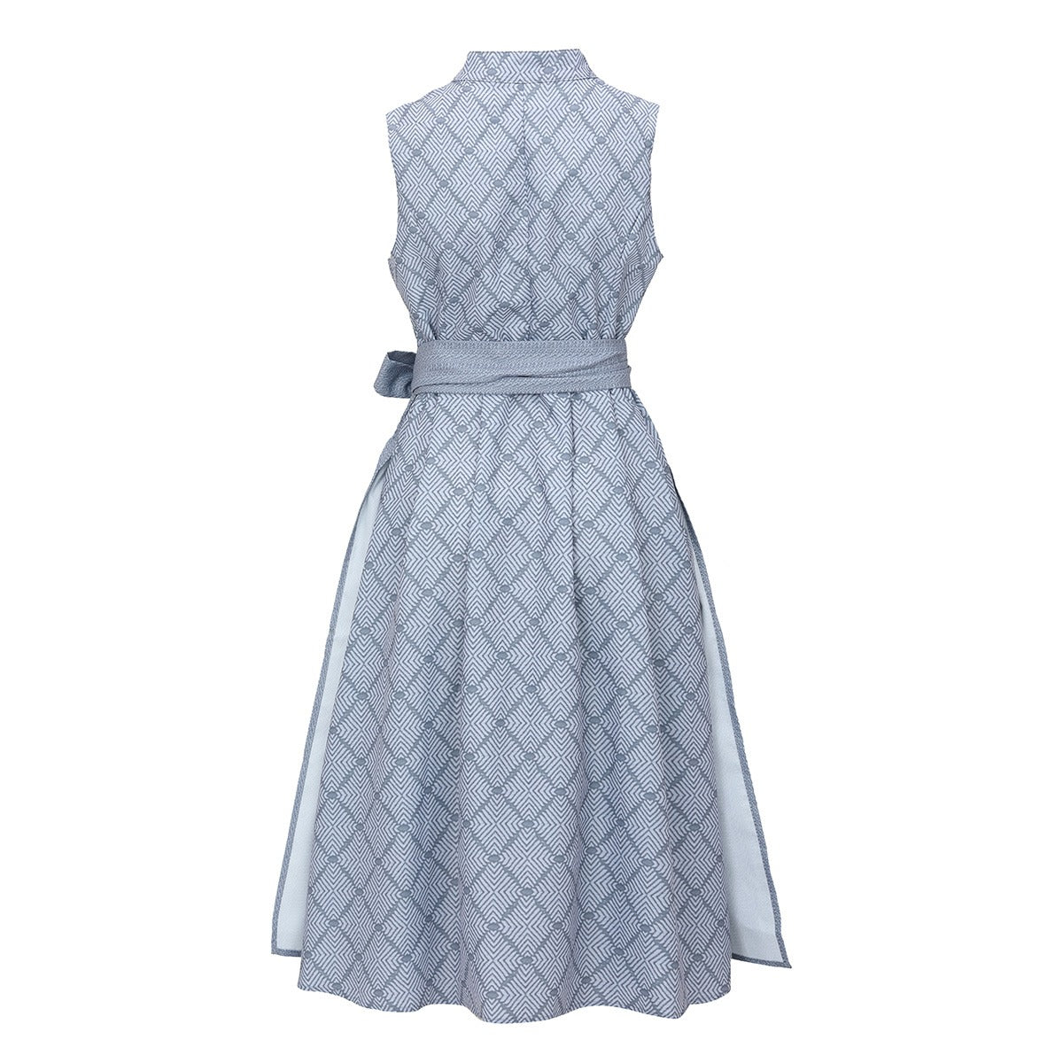 Oktoberfest Grau Elegantes Dirndlkleid mit Schürze 2