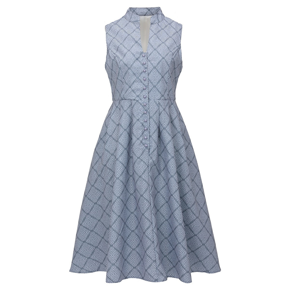 Oktoberfest Grau Elegantes Dirndlkleid mit Schürze 3