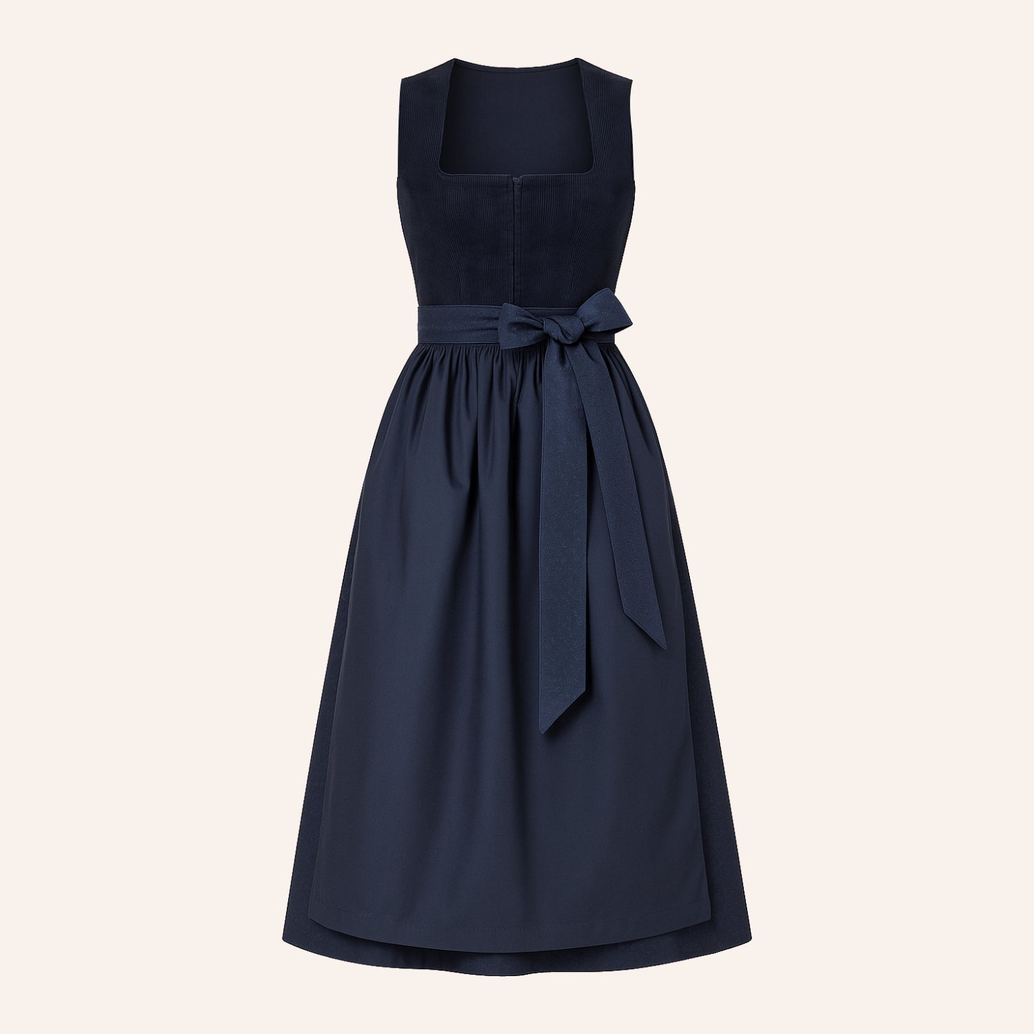Oktoberfest Marineblau Elegantes Dirndlkleid mit Schürze 1