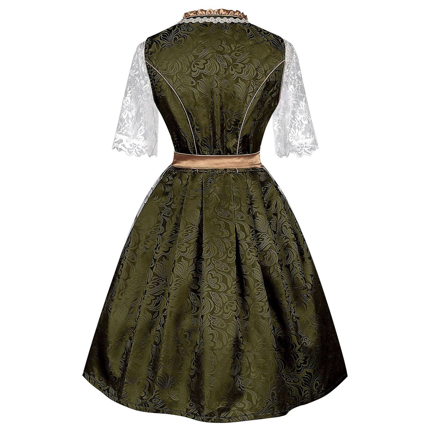 Oktoberfest Vintage Dirndl Kostüm mit bestickter Schürze und Bluse 2