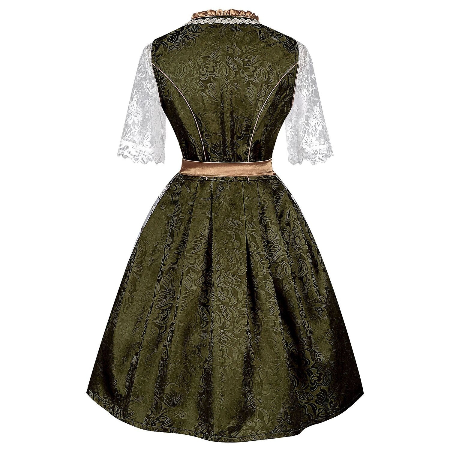 Oktoberfest Vintage Dirndl Kostüm mit bestickter Schürze und Bluse 2
