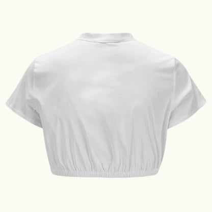 Oktoberfest Weiße Kurzarm Dirndlbluse 1