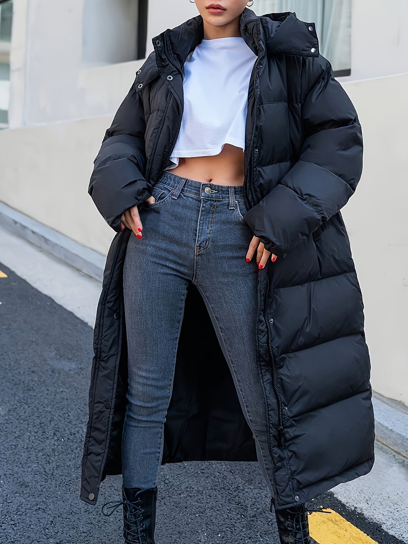 Olivia | Stilvolle Lange Pufferjacke für Frauen 1