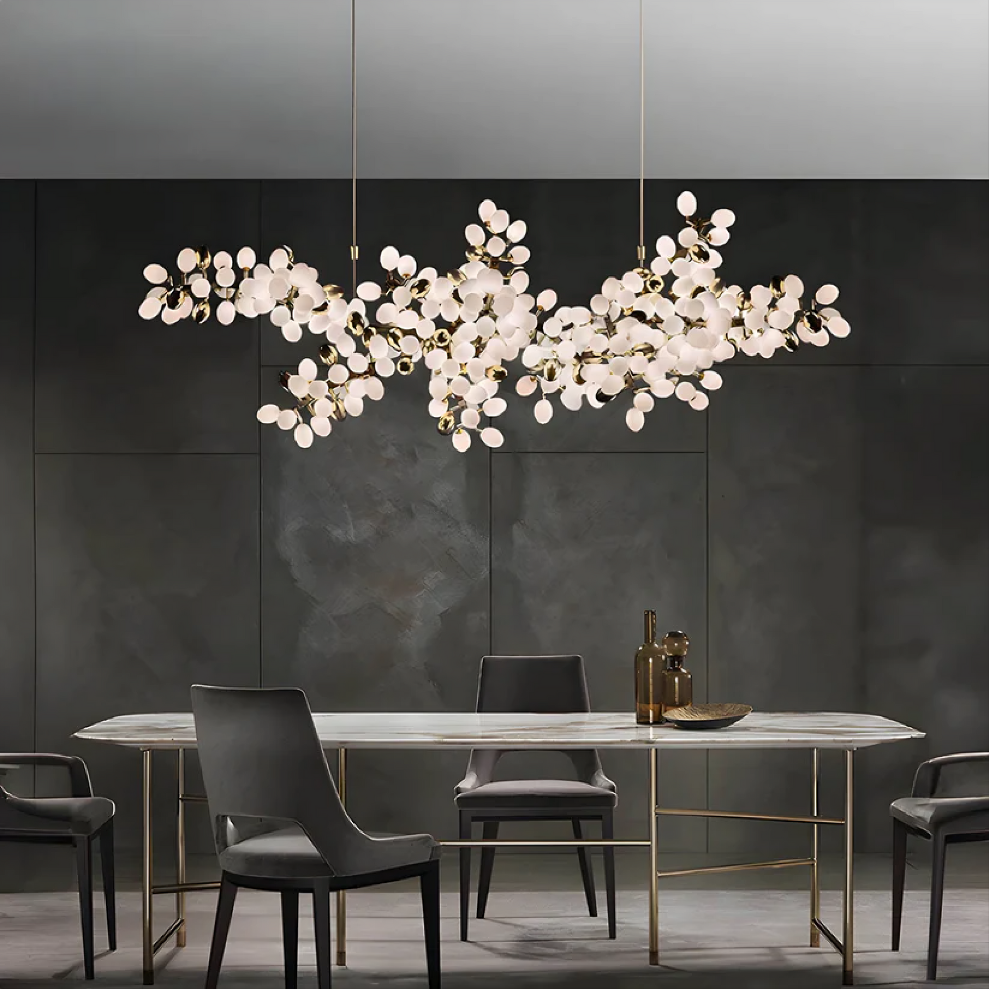 Omvra | Luxuriöser Blumenkronleuchter mit modernem Touch 6