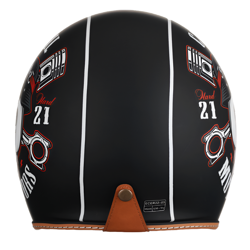 Open Face Helmet Retro Lightweight ABS with Dual Visors 5