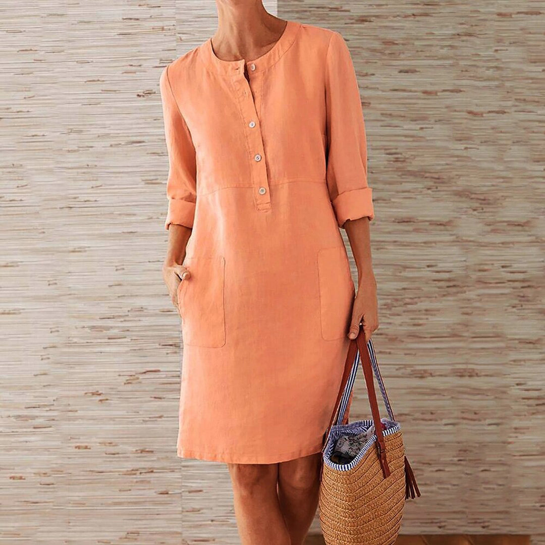 Variant image for ELISA - Bequemes Sommerkleid Damen aus Nachhaltigem Polyester, Lang und Atmungsaktiv-8