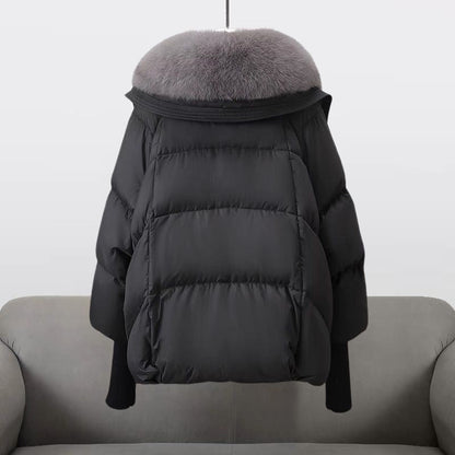 Oslo | Damen Kurzmantel mit wattierter Kapuze für den Winter 2