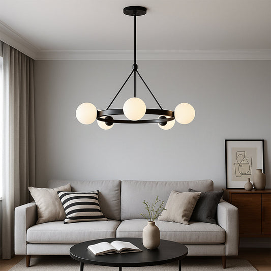 Ostra | Minimalistischer Kronleuchter Nordic 5-flammig 0