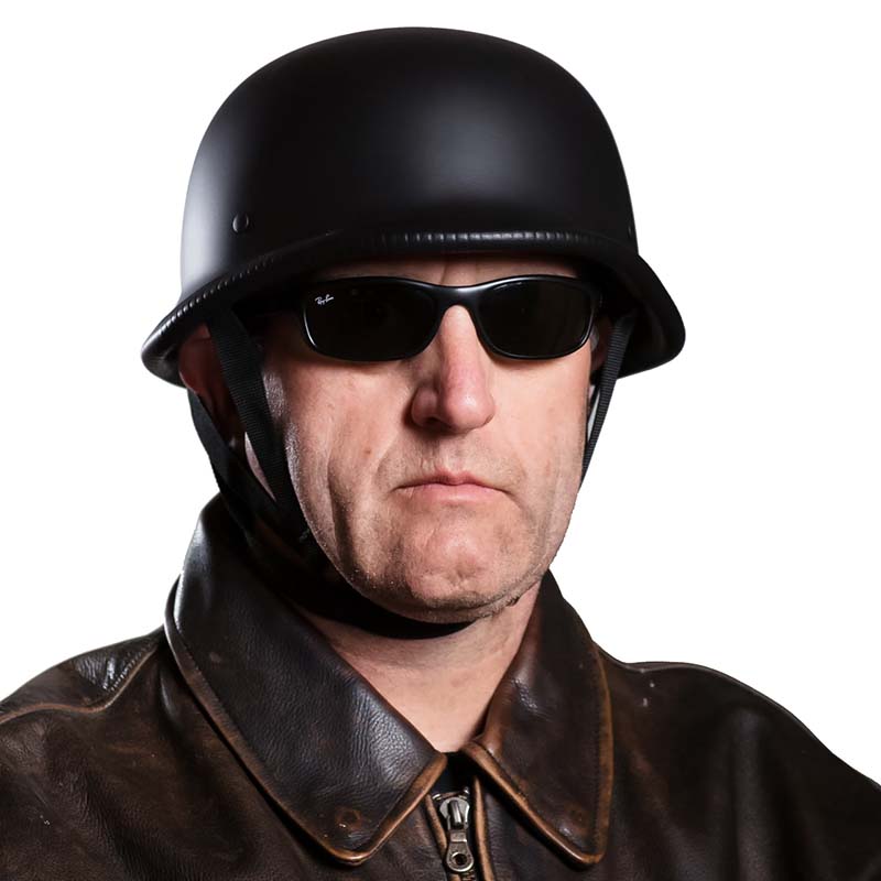 Outlaw Motorrad-Halbschalenhelm | ECE- und DOT-geprüft 2