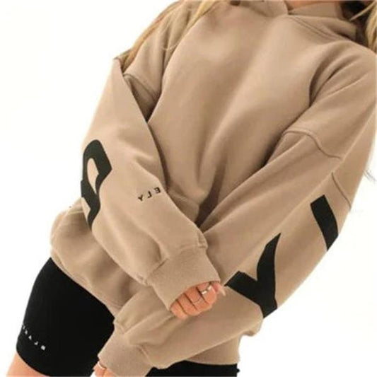 Women's Casual Oversized Hoodie – Trendy Statement Print for Street Style