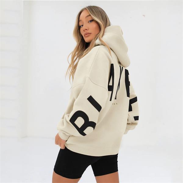 Women's Casual Oversized Hoodie – Trendy Statement Print for Street Style