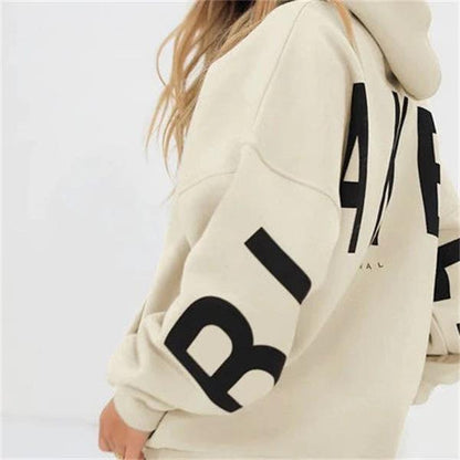 Women's Casual Oversized Hoodie – Trendy Statement Print for Street Style