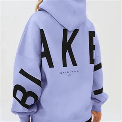 Women's Casual Oversized Hoodie – Trendy Statement Print for Street Style