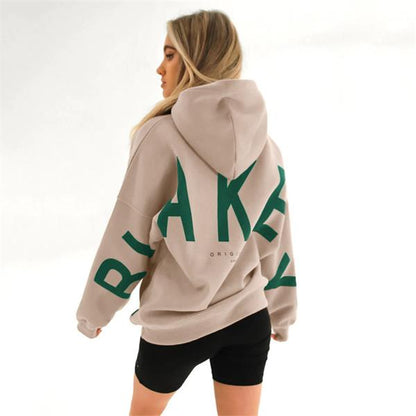 Women's Casual Oversized Hoodie – Trendy Statement Print for Street Style
