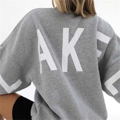 Women's Casual Oversized Hoodie – Trendy Statement Print for Street Style