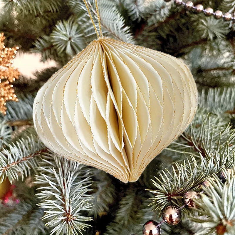 Papier Dekorationsball 6 cm Set von 6 Handgefertigt Für Hochzeiten und Feste 3