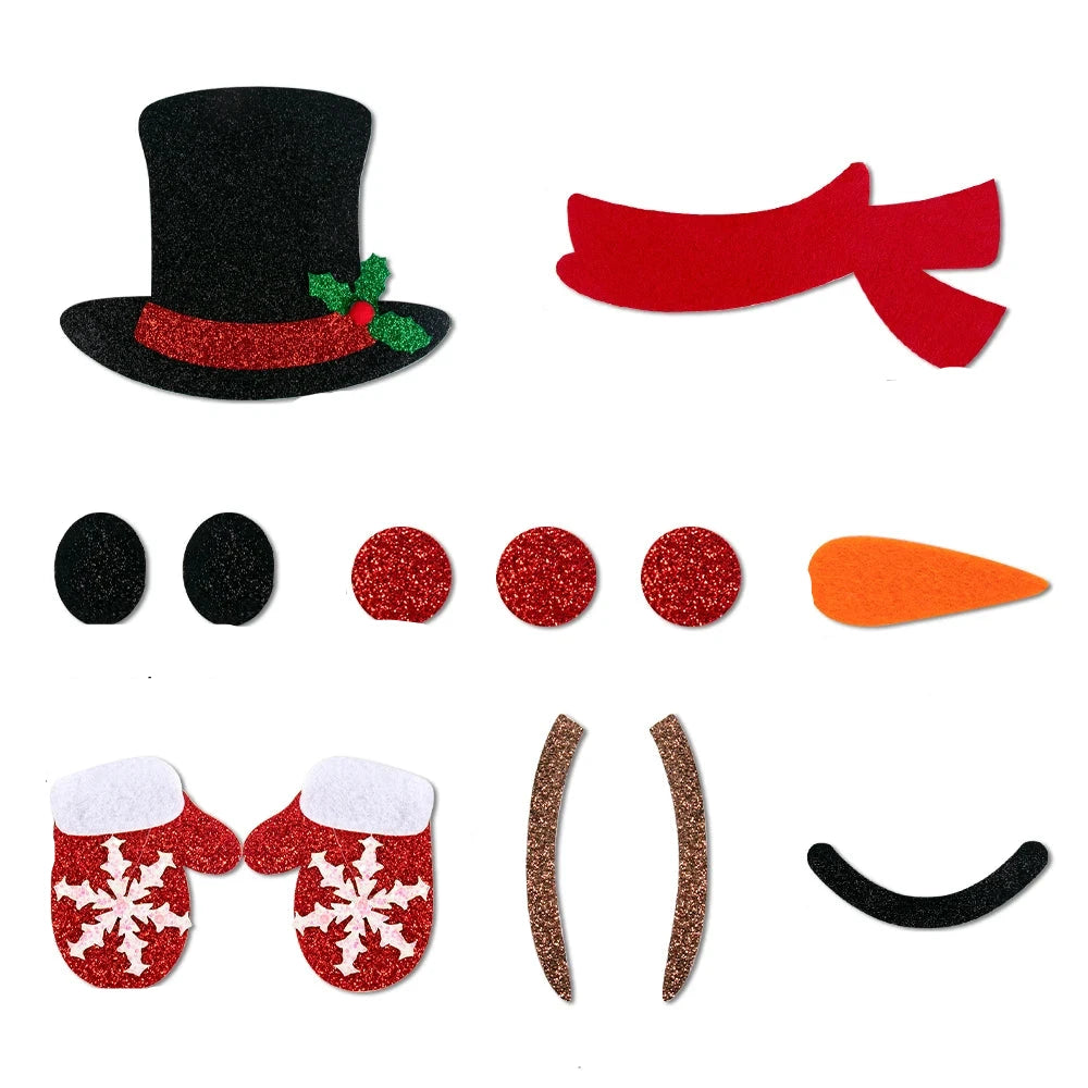 Partydeko | Cartoon-Weihnachtsaufkleber für den Winter 0