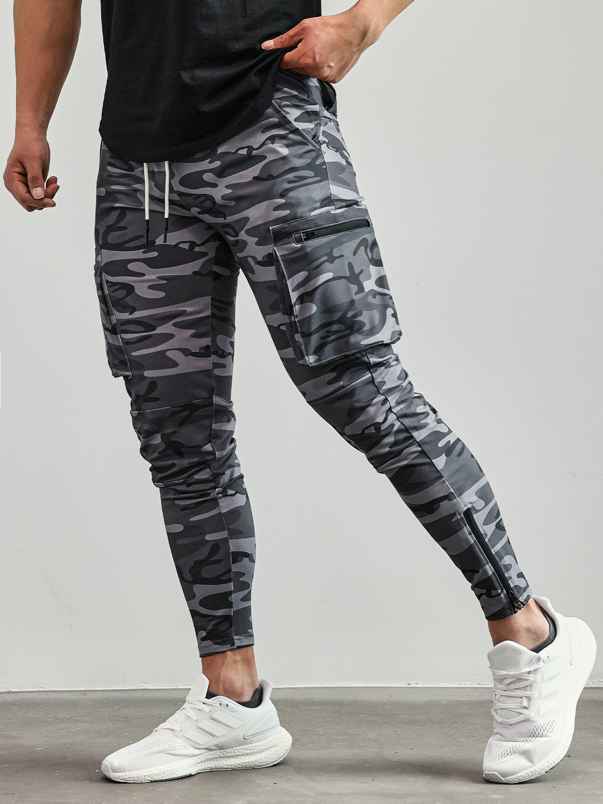 Variant image for Herren Jogginghose Slim Fit Atmungsaktiv Mit Elastischem Bund und Cargo-Taschen-16