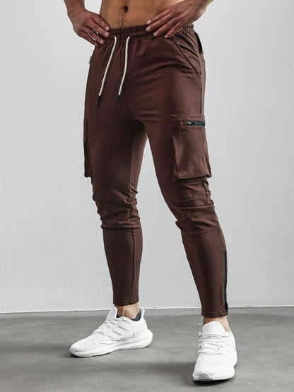 Variant image for Herren Jogginghose Slim Fit Atmungsaktiv Mit Elastischem Bund und Cargo-Taschen-21