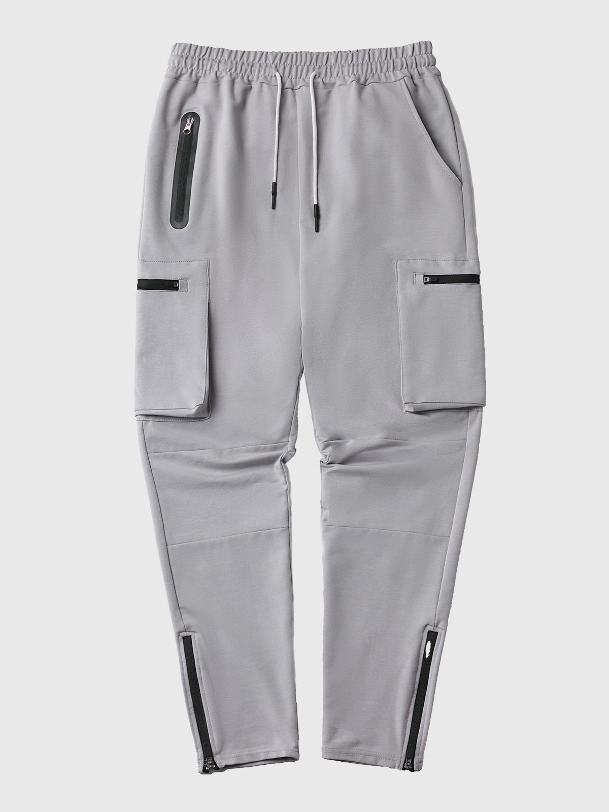 Herren Jogginghose Slim Fit Atmungsaktiv Mit Elastischem Bund und Cargo-Taschen-3