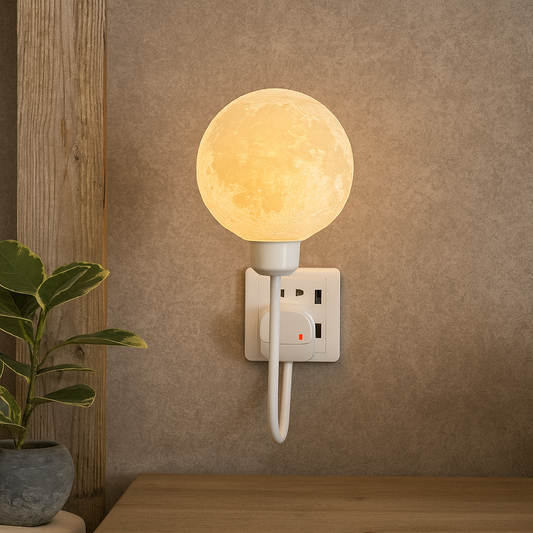 Plug-in-Mond-Wandleuchte für elegantes Interieur 0