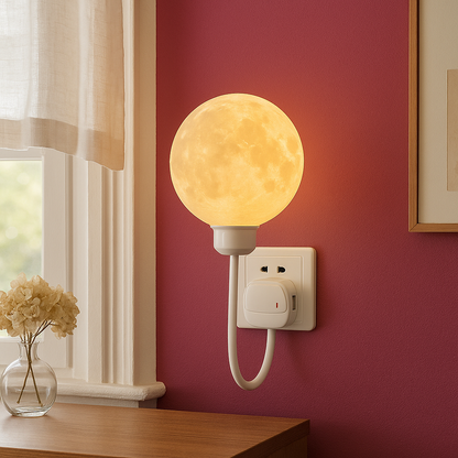 Plug-in-Mond-Wandleuchte für elegantes Interieur 2