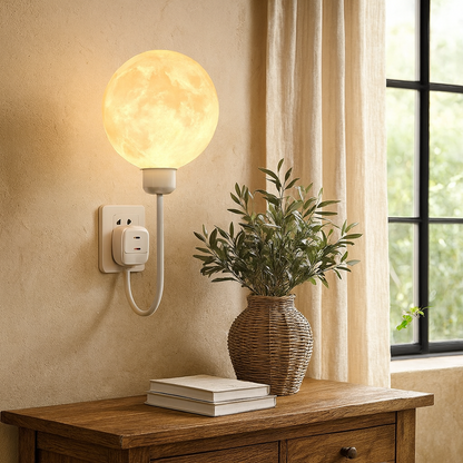 Plug-in-Mond-Wandleuchte für elegantes Interieur 3