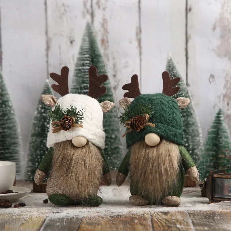 Plüsch Fensterdekoration Weihnachten Geweih Gemütlich Polyester 23 cm x 12 cm 2