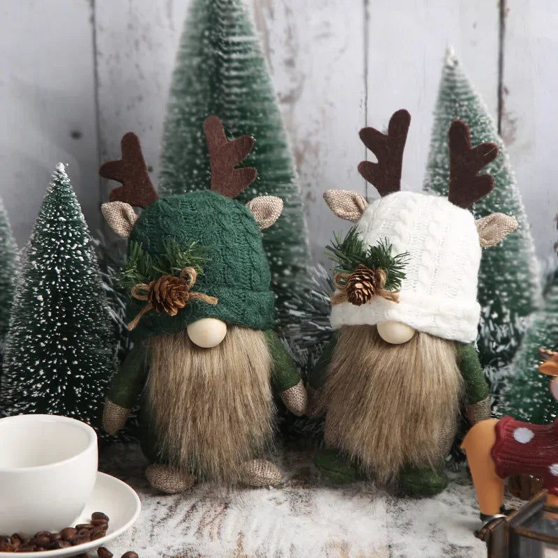 Plüsch Fensterdekoration Weihnachten Geweih Gemütlich Polyester 23 cm x 12 cm 3