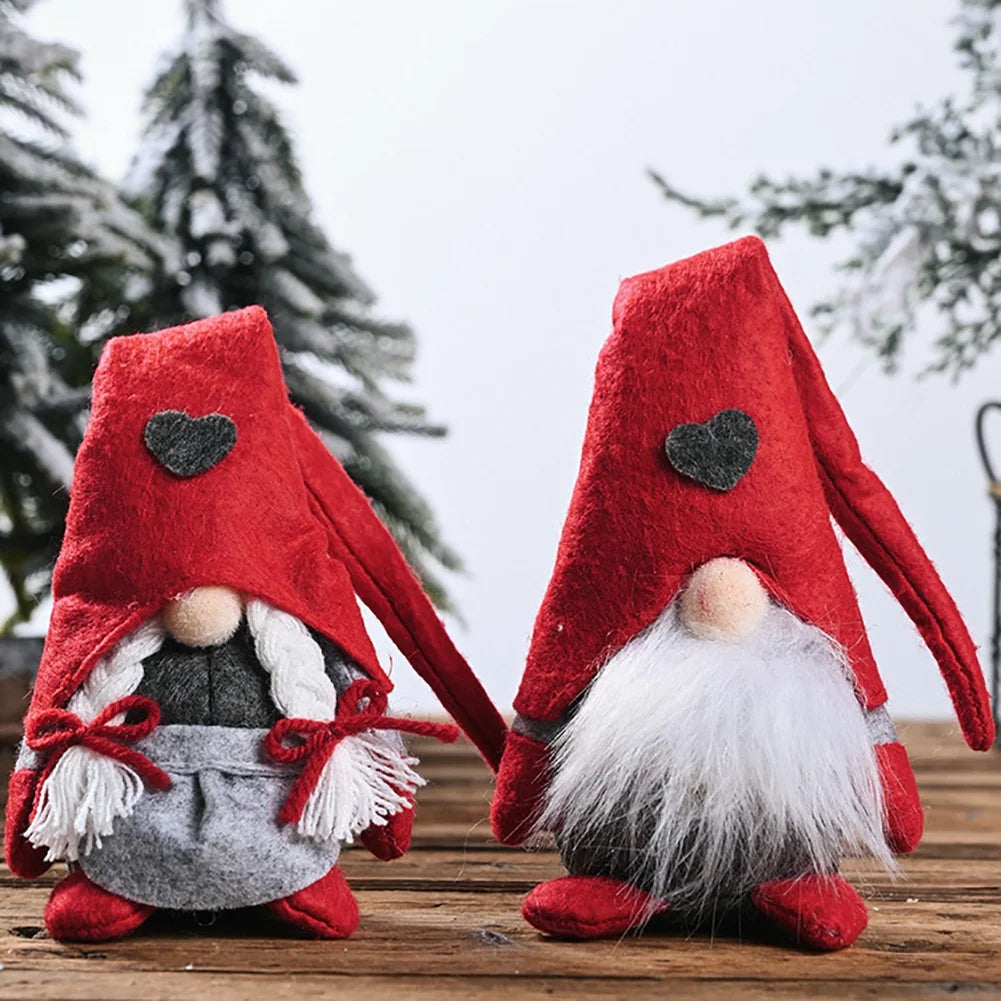 Plüsch Weihnachtsdekoration Gnome Charm 28 cm Kuscheliger Stoff Deko für Fröhliche Feiertage 1