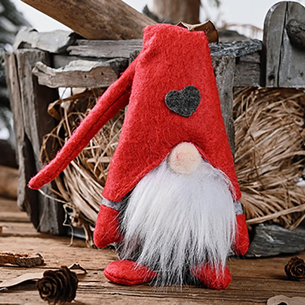 Plüsch Weihnachtsdekoration Gnome Charm 28 cm Kuscheliger Stoff Deko für Fröhliche Feiertage 2