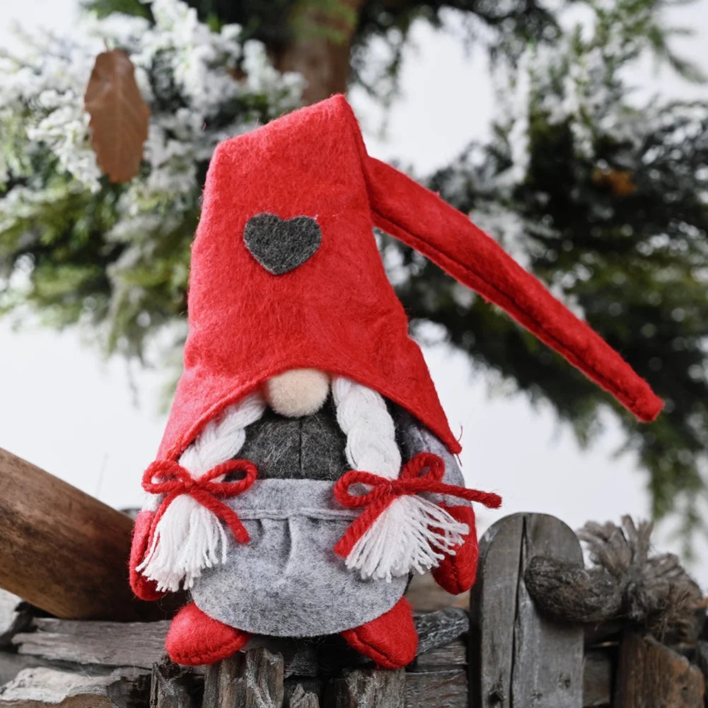 Plüsch Weihnachtsdekoration Gnome Charm 28 cm Kuscheliger Stoff Deko für Fröhliche Feiertage 3