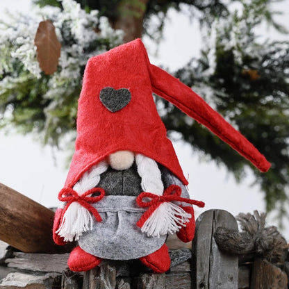 Plüsch Weihnachtsdekoration Gnome Charm 28 cm Kuscheliger Stoff Deko für Fröhliche Feiertage 3