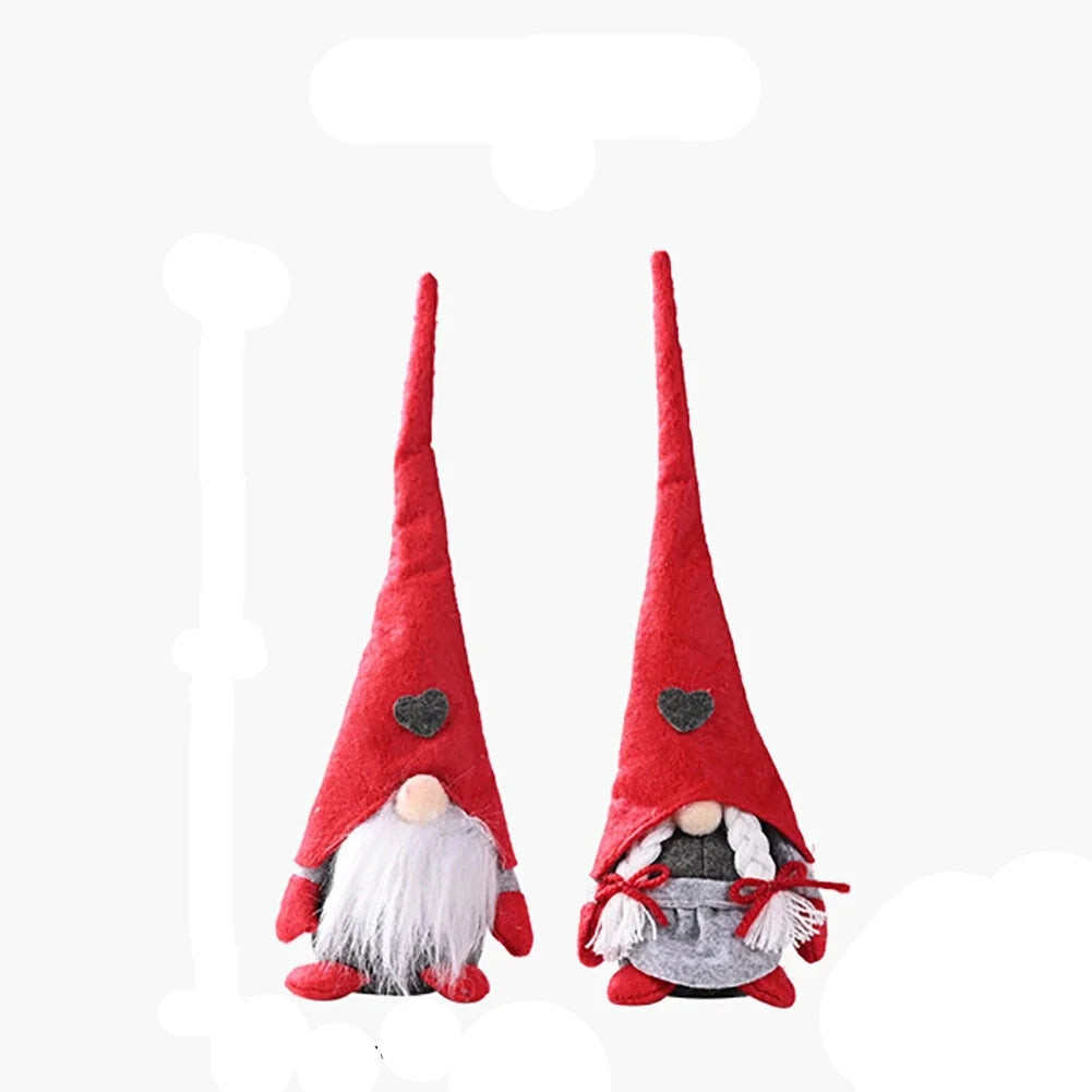 Plüsch Weihnachtsdekoration Gnome Charm 28 cm Kuscheliger Stoff Deko für Fröhliche Feiertage 6