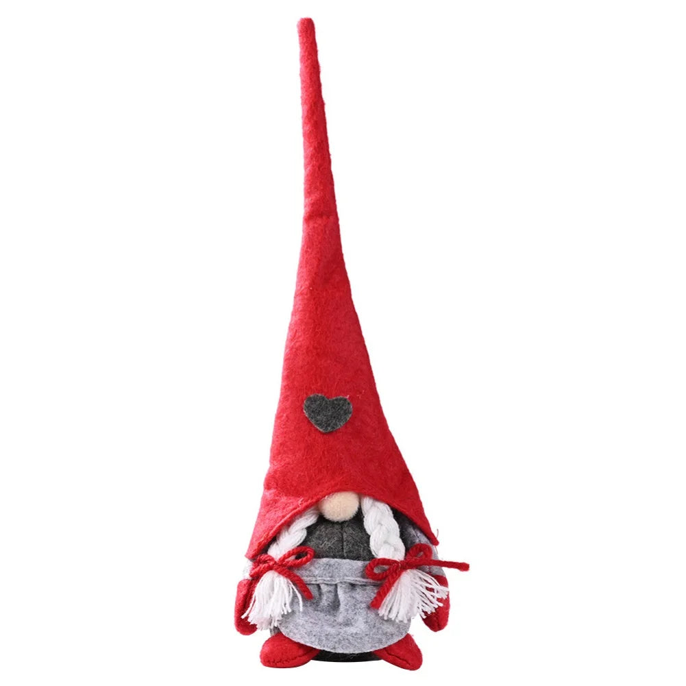 Plüsch Weihnachtsdekoration Gnome Charm 28 cm Kuscheliger Stoff Deko für Fröhliche Feiertage 7