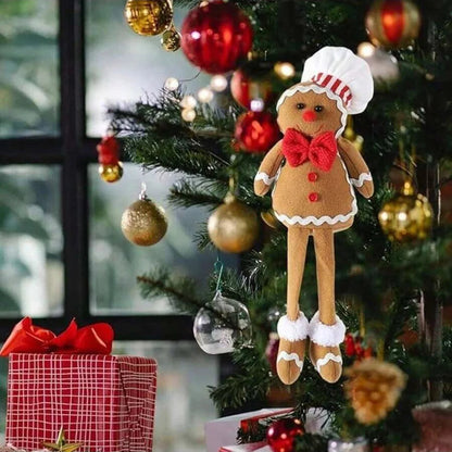 Plüsch Weihnachtsdekoration Lebkuchenmann 39 cm Vliesstoff Deko für Weihnachten 0