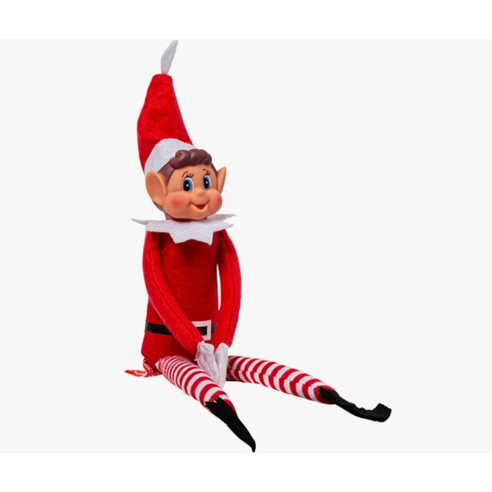 Poseerbarer Weihnachtself für Kinder 42 cm Stoff Weihnachtsdekoration Deko Spielzeug 2