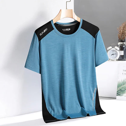 Herren Funktionsshirt Sport T-Shirt Atmungsaktiv Schnell Trocknend Elastisch-1