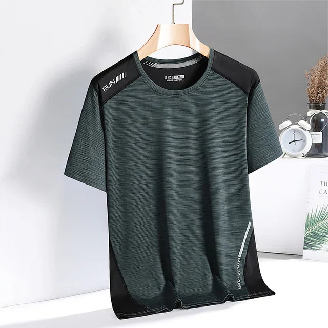Herren Funktionsshirt Sport T-Shirt Atmungsaktiv Schnell Trocknend Elastisch-4