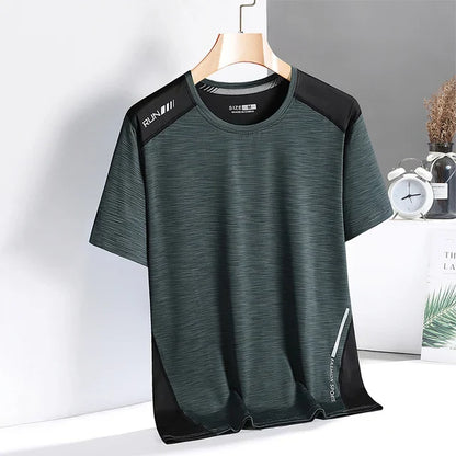 Herren Funktionsshirt Sport T-Shirt Atmungsaktiv Schnell Trocknend Elastisch-4