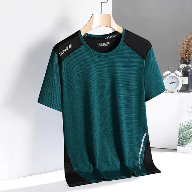 Herren Funktionsshirt Sport T-Shirt Atmungsaktiv Schnell Trocknend Elastisch-5