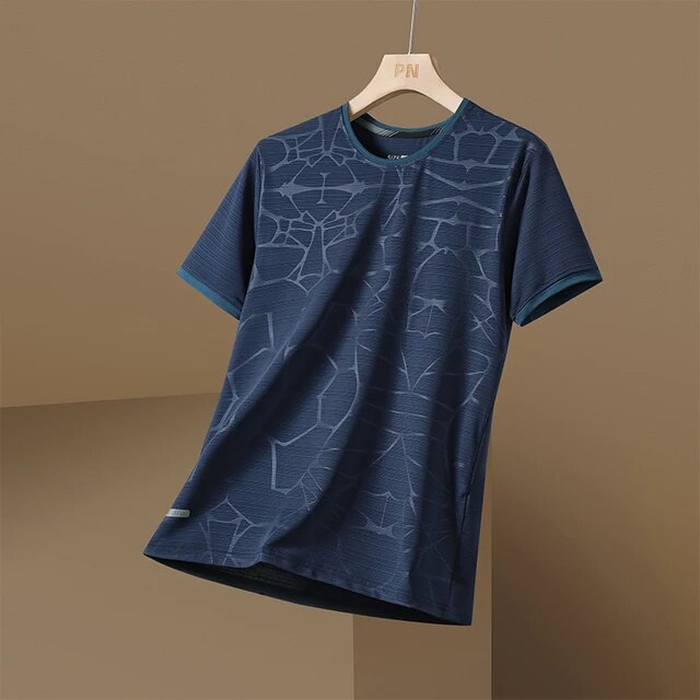 Herren T-Shirt Sport Atmungsaktiv Elastisch Kurzarm für Fitness und Freizeit-2